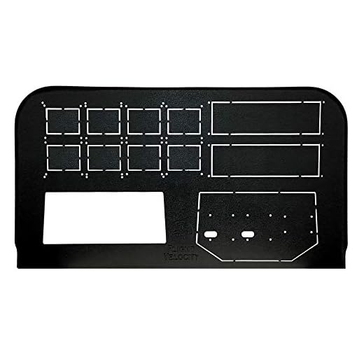 Flight Velocity FV9HAB - Mid Profile Cockpit Panel Kit with Honeycomb Alpha and Bravo Support (FV9HAB - Mid Profile Cockpit Panel Kit with Honeycomb Alpha and Bravo Support)