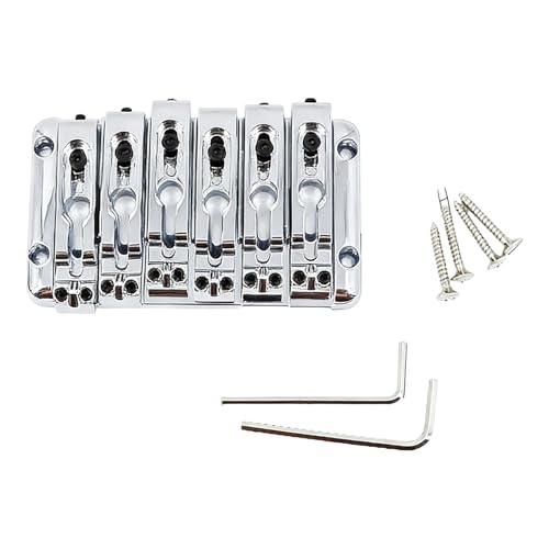 Chevalet de remplacement pour guitare 6 cordes fixe en zinc