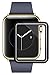 Apple Watch Screen Protector 38mm, iWatch Tempered Glass Screen Protector, Anti-Scratch, Scratch Resistant, 3D Full Screen Coverage for Apple Watch 38mm Series 3/2/1 [1 Pack, Black]
