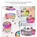 Mikikit 3pcs Nail Solution Glass Dappen Dish Set with Lid, Multi-function Powder Mixing Cups for Professional Female Manicure, Decorative Crystal Nail Art Accessories