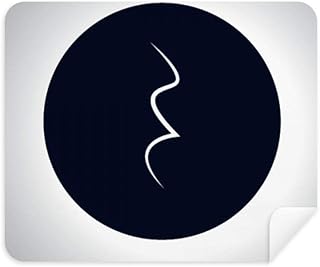 White Music Quarter Rest Black Cleaning Cloth Screen Cleaner 2pcs Suede Fabric