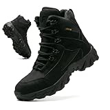 HELIXTRA7 Steel Toe Boots for Men Women Lightweight Stylish Safety Boots Women Slip Resistant High Top Comfortable Steel Toe Work Shoes Puncture Proof Ccomposite Construction Shoes
