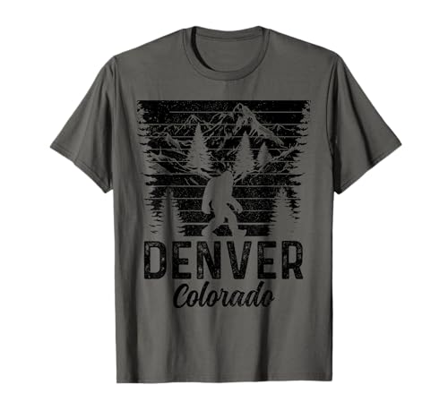 Sasquatch de recuerdo vintage de Denver Bigfoot de Denver, Colorado Camiseta
