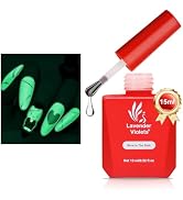 Lavender Violets 15ml Gel Top Coat Glow in the Dark, Luminous Clear Gel Polish Top Coat, Soak Off...