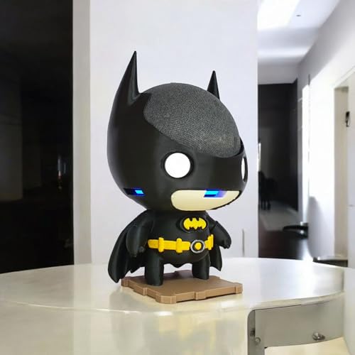 Suporte Alexa Echo Dot 4 ou Echo Dot 5 Batman Homem Morcego - Escultura, Presente, decoração criativ