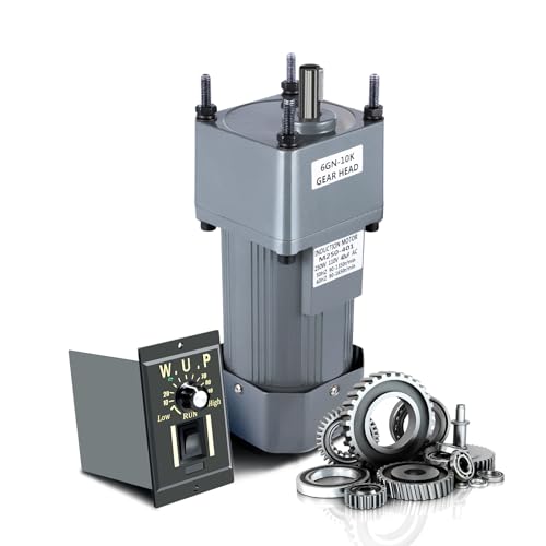 DUIBAII 110V 250W AC Gear Reduction Motor,High Torque Motor,Electric Variable Speed Control Reversible
