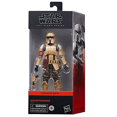 Hasbro Figura Star Wars Andor Shoretrooper Serie Black - Figura Shoretrooper - Figura de acción - Colección Star Wars, Licencia Oficial, F56005L0 | Ya disponible en tu tienda friki favorita! En mundofriki.es! Hasbro Figura Star Wars Andor Shoretrooper Serie Black - Figura Shoretrooper - Figura de acción - Colección Star Wars, Licencia Oficial, F56005L0 | Ya disponible en tu tienda friki favorita! En mundofriki.es!