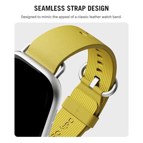 Image of DailyObjects Ellipse Leather Watch Strap Compatible with Apple Watch Series 11 /10 (42mm) | Series 9 /8 /7 41mm, SE3 /SE2 /SE /6 /5 /4 (40mm) | Series 3 38mm -Watch Not Included