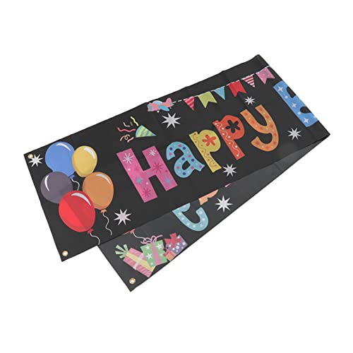 Banners de Festa de Aniversário, Banner Lavável de Quintal de Aniversário, Banners de Aniversário, P