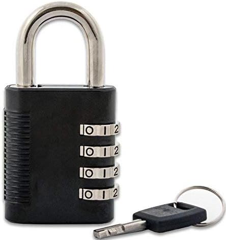 FJMSecurity SX-575 Combination Padlock with Key Override and Code Discovery, Pack of 10 with 1 Key