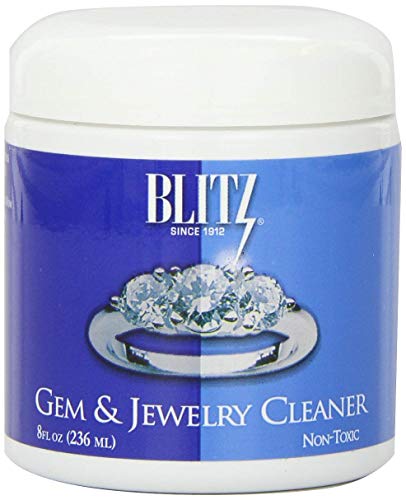 Blitz 651 Gem & Jewelry Cleaner with Basket & Brush for Fine Jewelry, 8 Ounces, 2-Pack