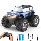 HengLiSam Voiture Télécommandée Tout Terrain Amphibie avec Lumière LED, 4WD