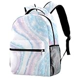 Cómoda bolsa de libro: las correas de hombro ajustables y suaves pueden liberar la presión de la espalda y el eje principal para garantizar la comodidad, y el mango grueso en la parte superior de la mochila escolar también se puede utilizar como un bolso de mano.