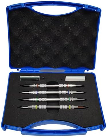 Mohs Hardness Test Kit (4 Pieces), Industrial-Grade Mohs Hardness Tester, 2-9 Level Scratch Test kit, for Minerals, Concrete, and Other Materials