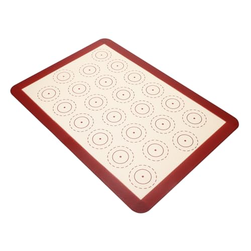 iplusmile Alfombrilla de Silicona para Hornear Macarrones Reutilizable Resistente al Calor Tapete Antiadherente para Horno Accesorios de Cocina Práctica y Fácil de Limpiar