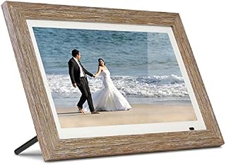 Aluratek 13" Distressed Wood Digital Photo Frame with 8GB Built-in Memory, Includes 2
