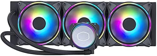 MasterLiquid ML360 Illusion Black Edition CPU Liquid Cooler, AIO Water Cooling System, 3 x 120mm RGB Halo Fans, 360mm Radiator Compatible with AMD Ryzen/Intel LGA1700*/1200/115X