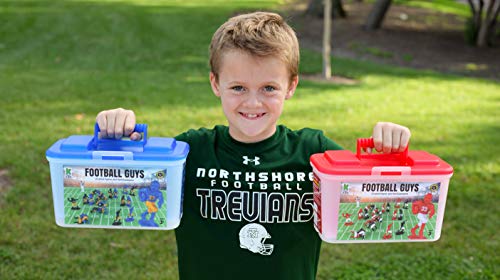 Kaskey Kids Football Guys – Red & White/Navy & White Inspires Kids Imaginations With Endless Hours Of Creative, Open-Ended Play – Includes 2 Teams & Accessories – 28 Pieces In Every Set! #TOP5
