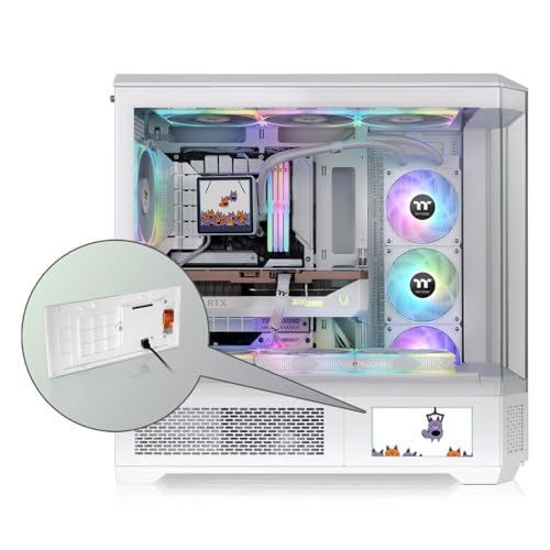 Image of Thermaltake View 600 TG 6.0 Inch LCD Screen Panel Kit; LCD and Panel; 1480x720p; TTRGBPlus 3.0 Supported; Type-C to USB (9-Pin);