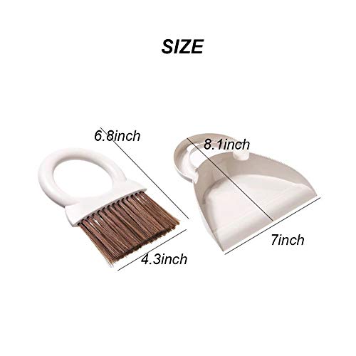 Meiwash Stofpan en borstel set, multifunctionele reinigingsgereedschap/mini-veegmachine met handbezem borstel, schattige… - Image 3