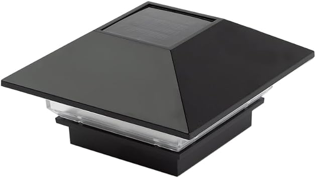 Deckorators 2-1/2 in. x 2-1/2 in. Black Solar Post Cap