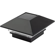 Deckorators 2-1/2 in. x 2-1/2 in. Black Solar Post Cap