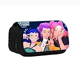 Ya en mundofriki.es: Estuche Escolar 2 Compartimentos con Solapa, Escolar Niños Estuche para Lápices de Gran Capacidad Organizador, Huntrix lápices para Fans de K-Pop, para Artículos Oficina (K)