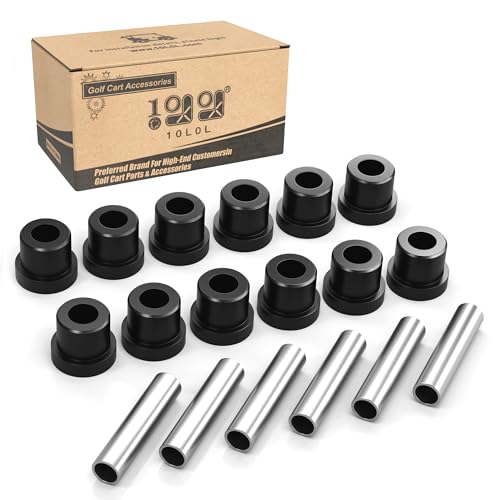 10L0L Golf Cart Spring Bushing Kit-Rear Leaf Springs Shackles Bushing Sleeve for…
