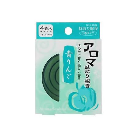 Amazon Co Jp アロマ蚊取り線香 青りんご ドラッグストア