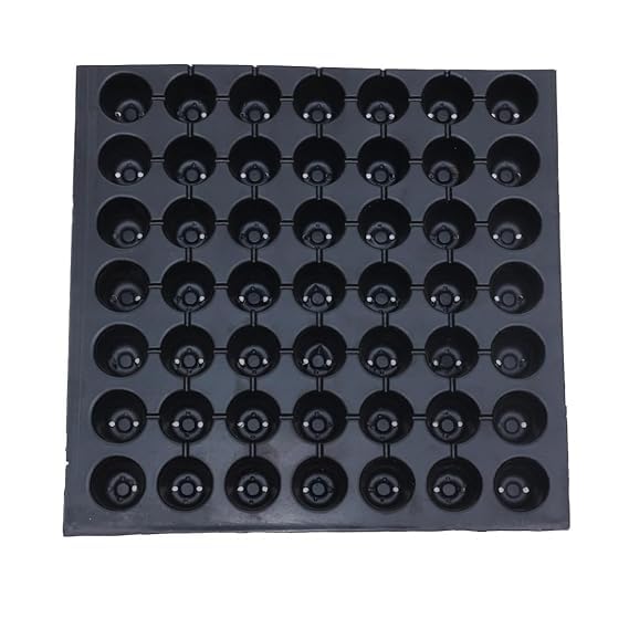 Image of Bio Blooms Agro India Pvt Ltd | Seedling Tray, Plastic Germination Tray for Seed Starting (49 Cavity, 20, Count)