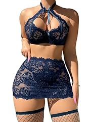 Floral Lace Navy Blue