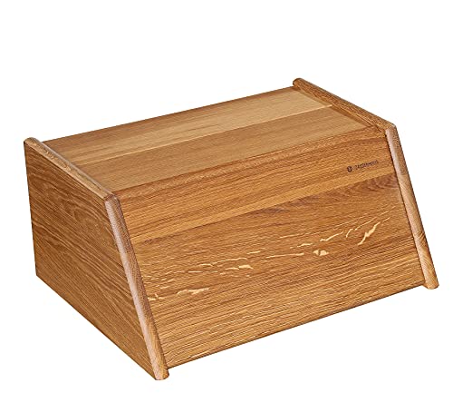 Zassenhaus Brotkasten Montana aus Eichenholz in der Farbe Braun, Maße: 40cm x 30cm x 18cm, 065053