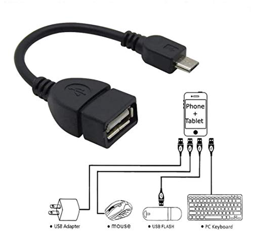 Cabo USB OTG V8 Fêmea