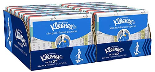 Slim Pack Facial Tissue 10 Count 3-ply (Pack of 36)