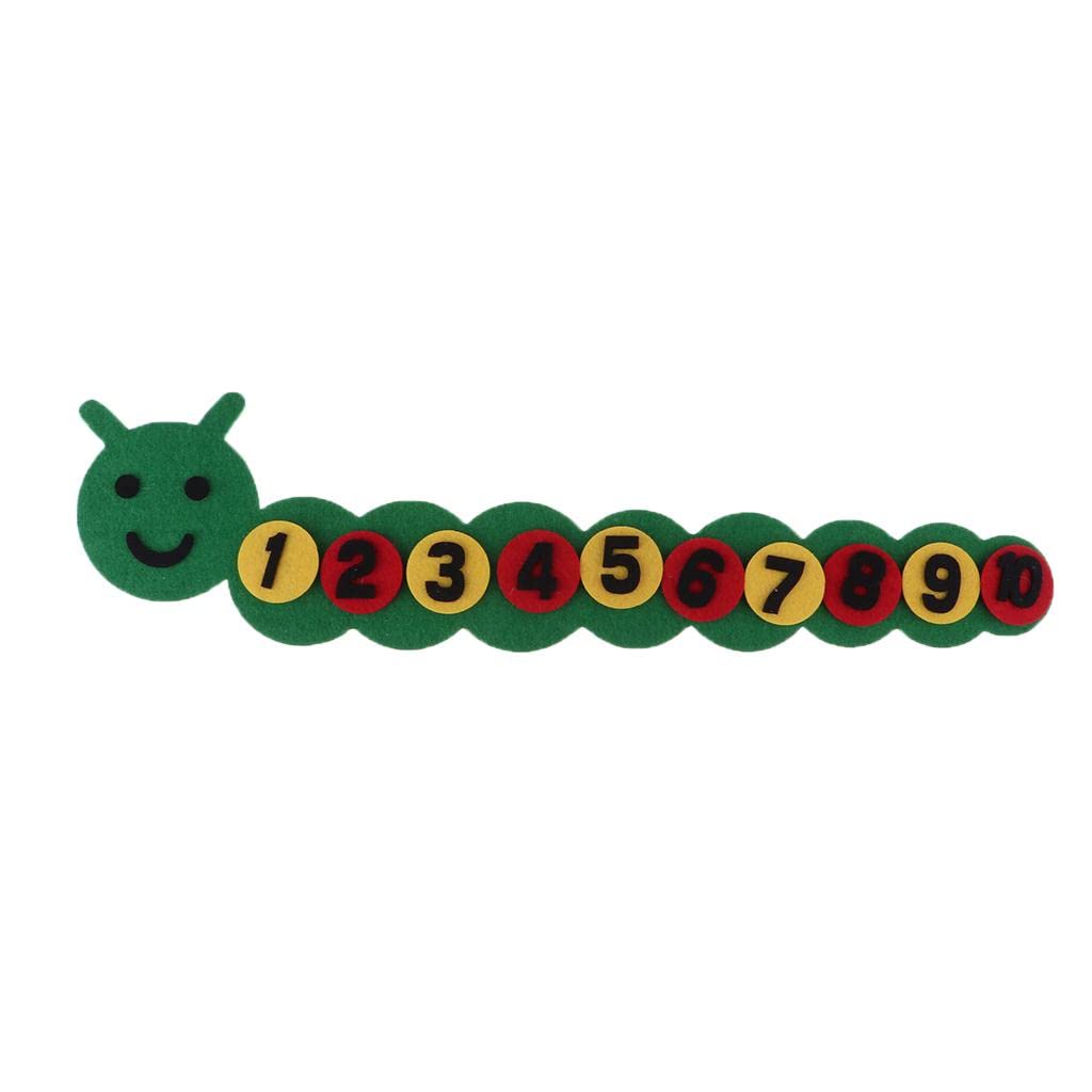 Enakshi (LABEL) Kindergarten Felt Mathematical DIY Handwork Math Education Toy Caterpillar|DIY Craft Kits for Kids|DIY Science Kits|DIY Robot Kits|DIY Projects|DIY Sewing Kits for Beginners
