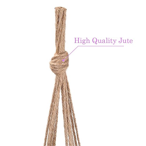 Plant Hanger, 10 Pieces Hanging Planter Flower Pot Plant Holder Basket Jute Rope Holder For Indoor Outdoor Garden Home Decorations (Natural) #TOP5