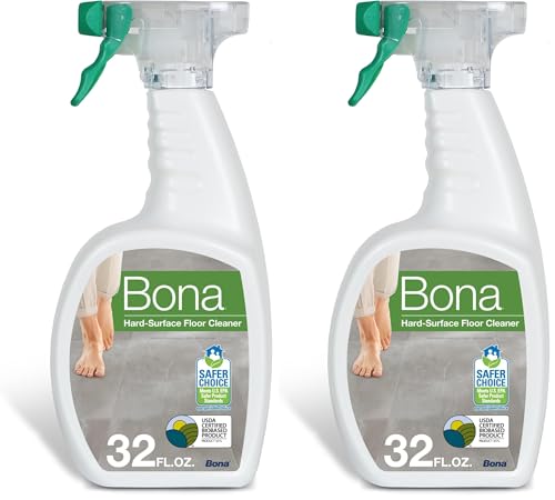 Image of Bona Multi-Surface Floor Cleaner Spray - 32 fl oz - Unscented - Refillable - Residue-Free Floor Cleaning Solution for Stone, Tile, Laminate, and Vinyl Floors (Pack of 2)