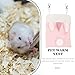 ROMISBABA Cozy Hanging Guinea Pig Bed Small Pink Sleeping Sack Warm Hammock for Hamsters Chinchillas Sugar Gliders Squirrel Cage Accessories Pet Nest for All Seasons