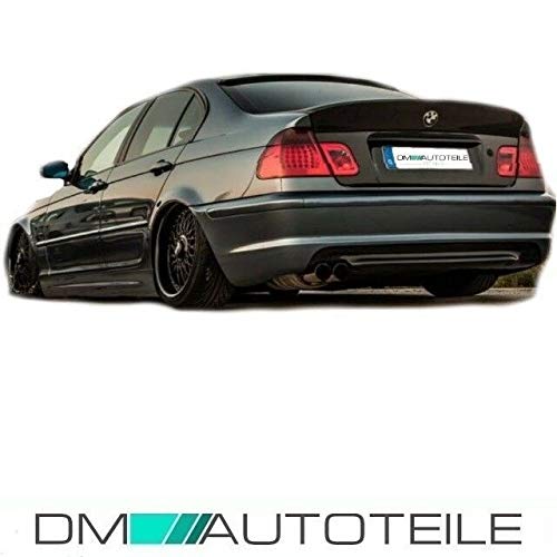 DM Autoteile Heckdiffusor passt für E46 M Paket Coupe Cabrio Limousine Touring Schwarz