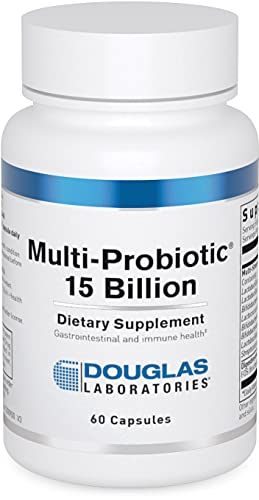 Douglas Laboratories - Multi-Probiotic 15 Billion - Multi-Strain Probiotic with Prebiotic FOS - 60 Capsules