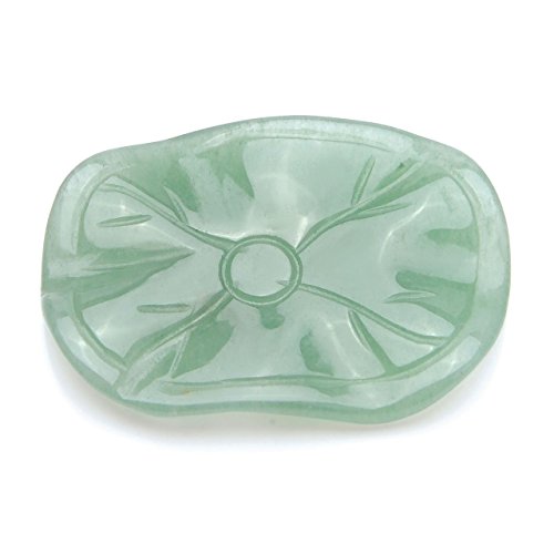 Aitelei Natural Rose Quartz Mandarin Ducks Love Birds On Green Aventurine Lotus Leaf (Male And Female) Fengshui Figurines For Love And Romance #TOP4