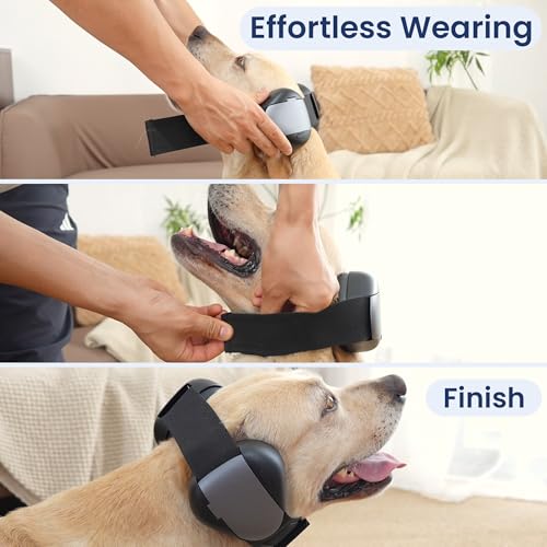 Petvolve Upgraded Dog Ear Muffs Noise Protection, 35dB NRR Dog Headphones with Adjustable Straps by Petvolve - Used condition - Image 7