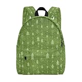 MALPLENA Malpela Tagesrucksack für Herren, Weihnachtsbaum, hellgrün, Papierhintergrund, Reisetasche, Schultasche