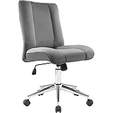 Altura ajustable y rotación de 360°: altura ajustable de 40 cm a 50 cm, ruedas de nailon giratorias de 360 grados, base estable que soporta hasta 100 kg. El diseño sin brazos también se puede mover debajo de cualquier escritorio para ahorrar espacio.