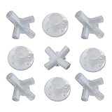9pcs White Tent Replacement Spare Parts 3x3m Gazebo,Gazebo Awning Tent Feet Corner Center Connector,for 25/19mm Tent Connectors
