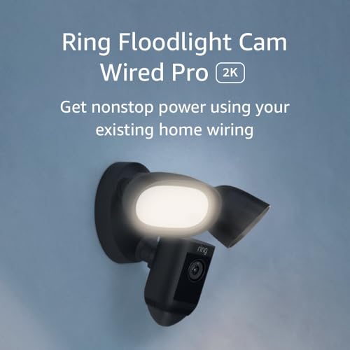 Ring Floodlight Cam Wired Pro, Home or business security, Retinal...
