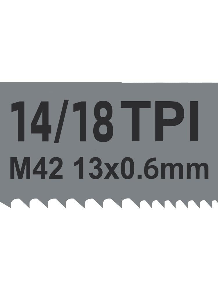Lot de 4pcs, M42 bimétallique lames de scie à ruban 1140 x 13 x 0,6mm 14/18 Dpp Convient pour Güde MBS 105 V