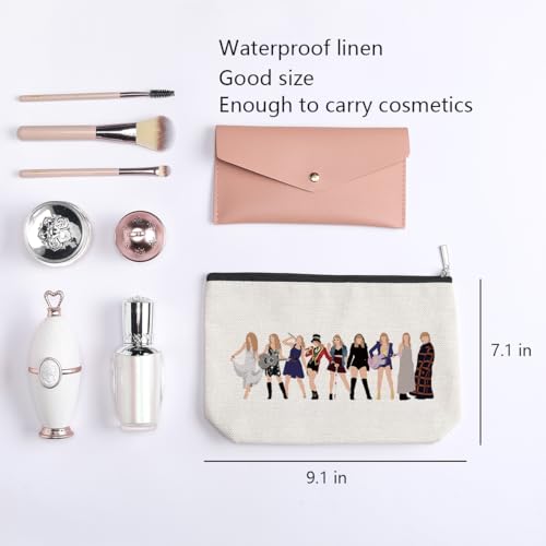 Music Lover Gifts for Women, Album Inspired Gift, Song Lovers Gift, Makeup Bag Gifts for Mom Daughter Sister Friend BFF Girls, Singer's Merchandise, Travel Toiletry Makeup Organizer Zipper Pouch