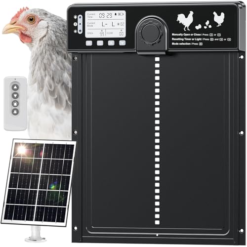 CHAMUTY Grande Porte Poulailler Automatique Solaire...