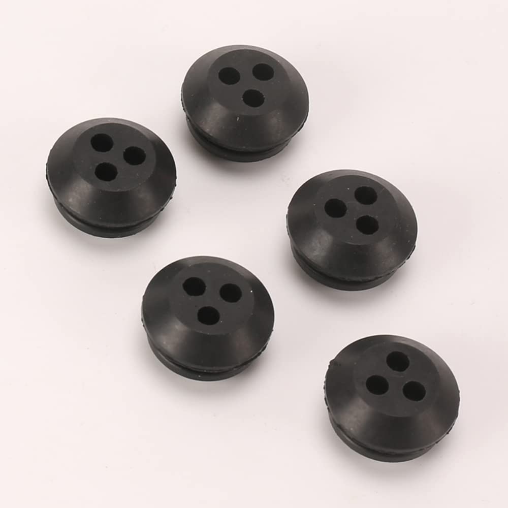 はる Luxuypon 5pcs 3 Hole Fuel Gas Line Grommet Compatible with